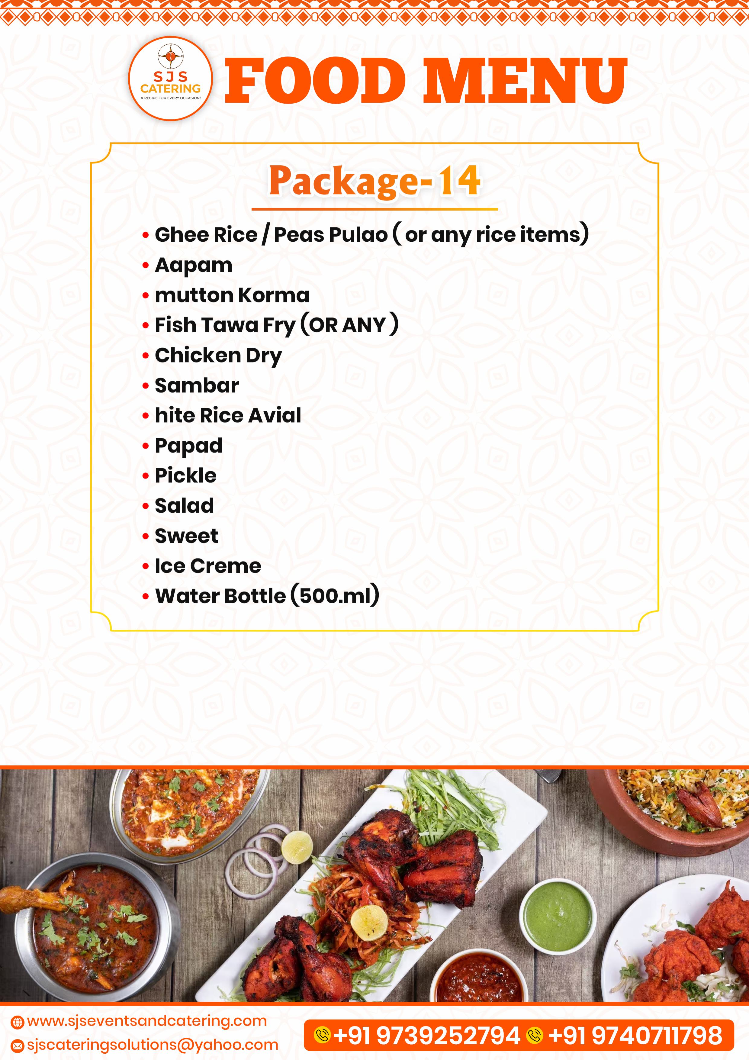 Customized Non Veg Catering Packages Bangalore